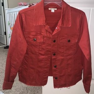 Burnt orange jean jacket